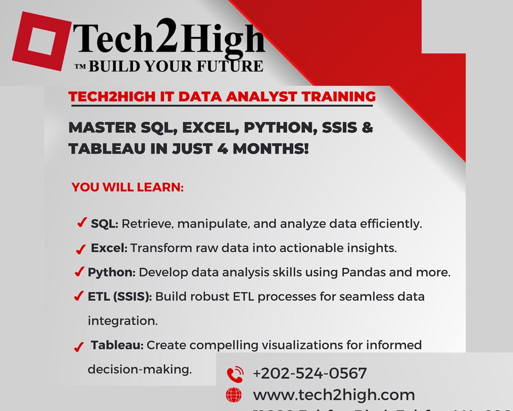 Tech2High Data analyst bootcamp