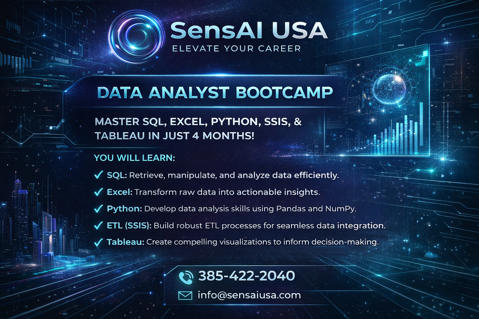 SensAI USA Data analyst bootcamp
